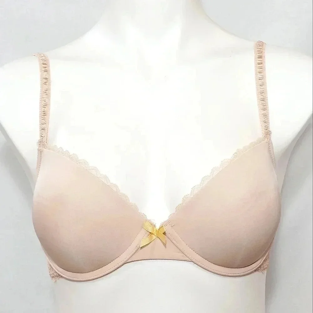 Gilligan O'Malley Perfect Push Up Padded‎ Underwire Bra 34D Nude
